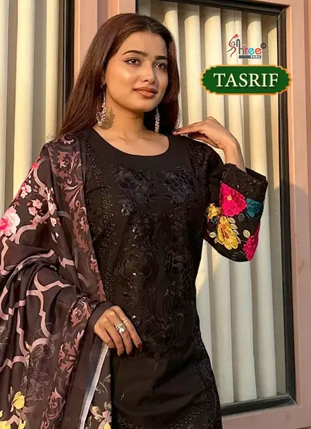 Tasrif  by Shree Cambric Cotton Wholesale Pakistani Salwar Suits In India
